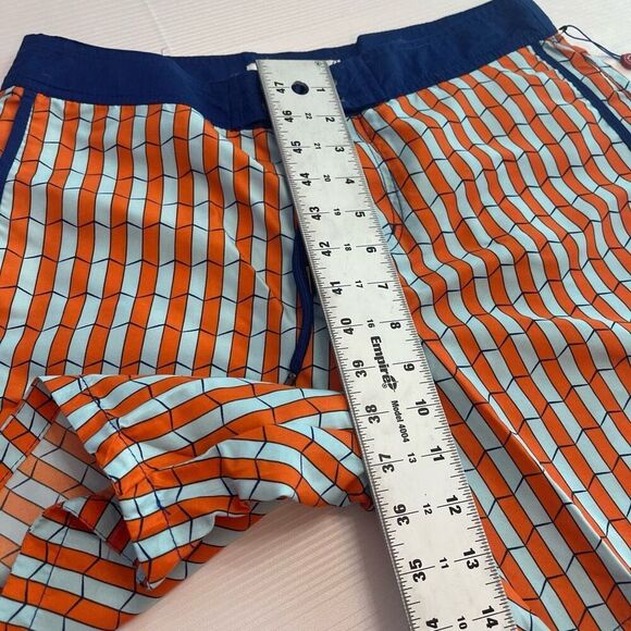 NWT MR. SWIM Shifted Orange Retro Swim Trunks Shorts Size 30 New - Picture 10 of 13
